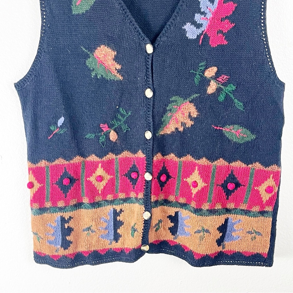 CAPACITY Vintage Fall Inspired V-Neck Button Cardigan Rustic Cabincore, Size XL - Picture 10 of 10